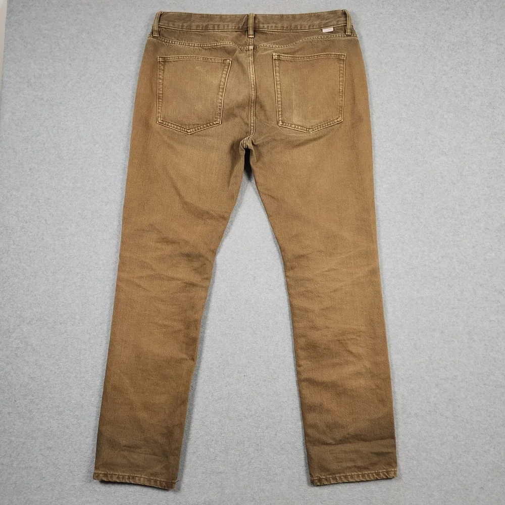 Outerknown Jeans 34x30 (Actual 36x32) Green Brown Denim SEA Drifter Tapered